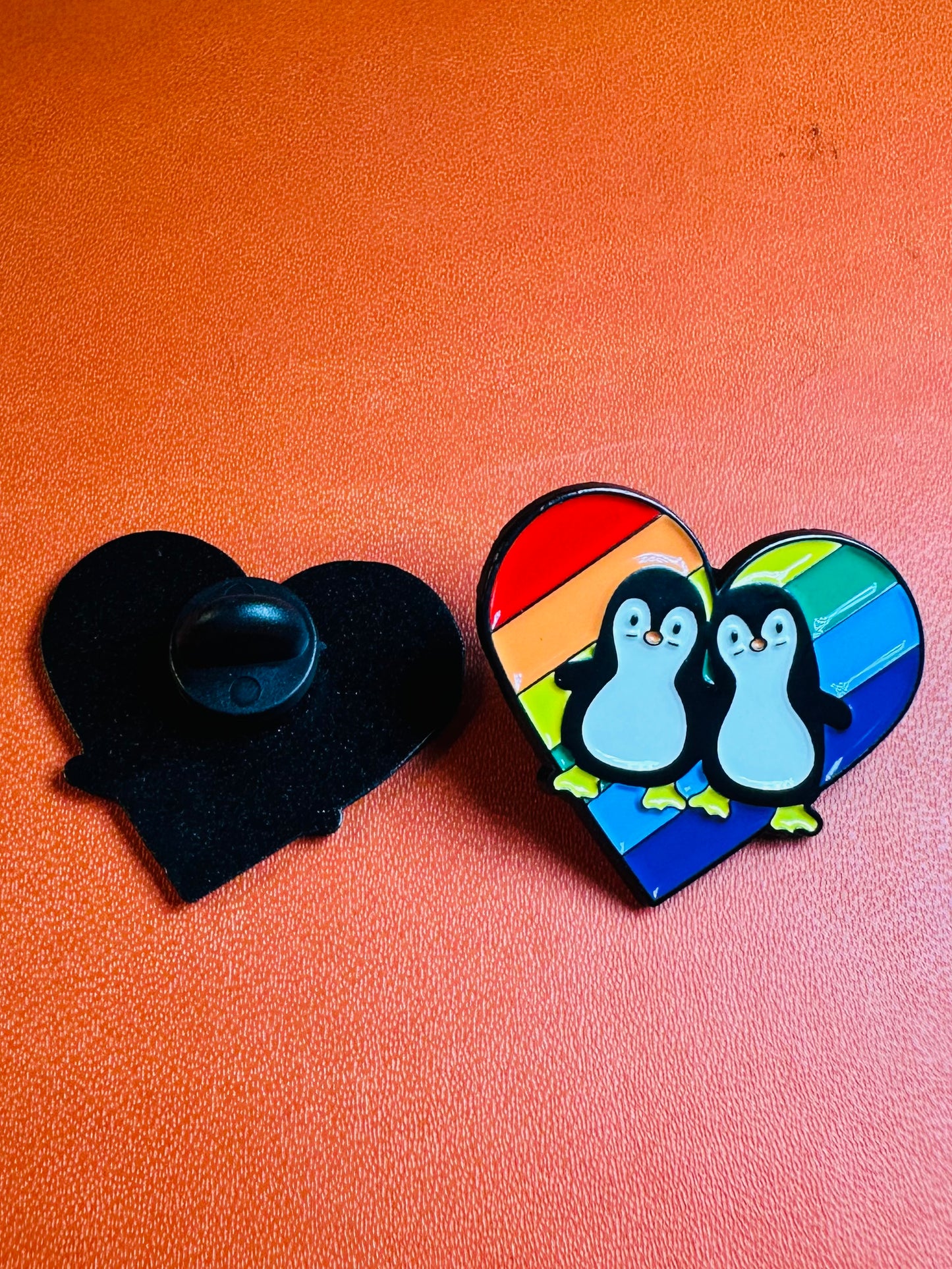 Penguin Pride enamel pin