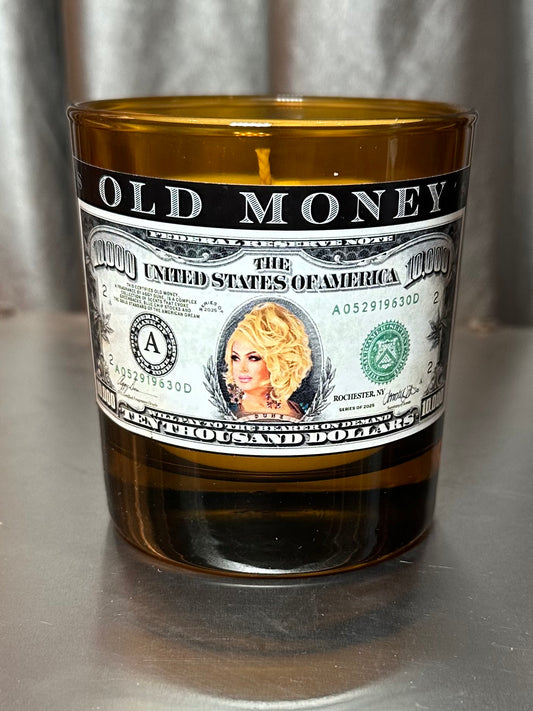 Old Money.  8oz candle