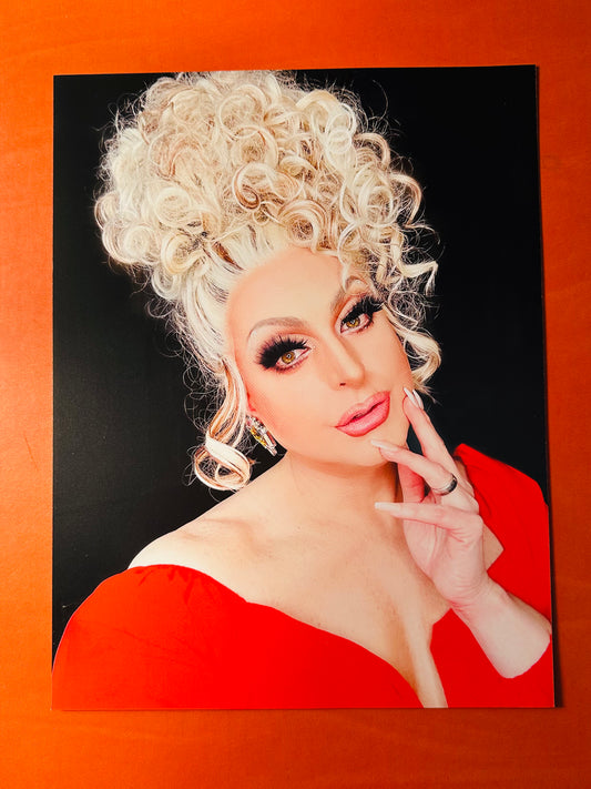 Aggy red dress 8x10 photo