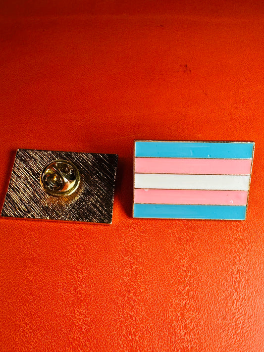 Trans Pride flag enamel pin