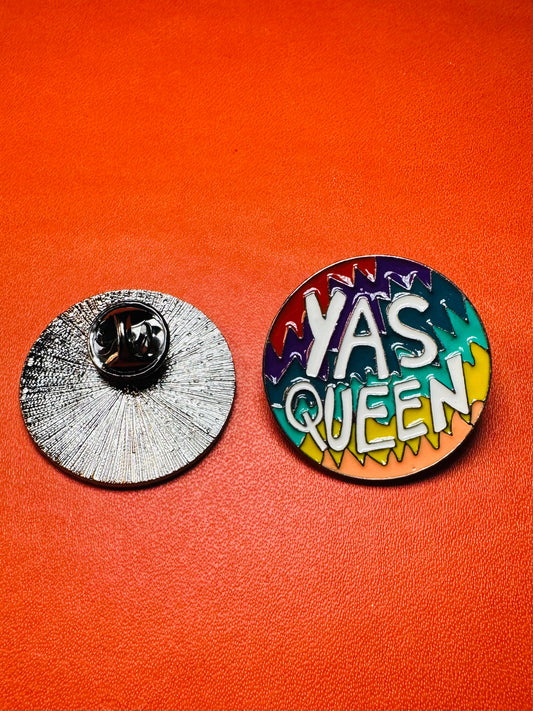 Yas Queen enamel pin