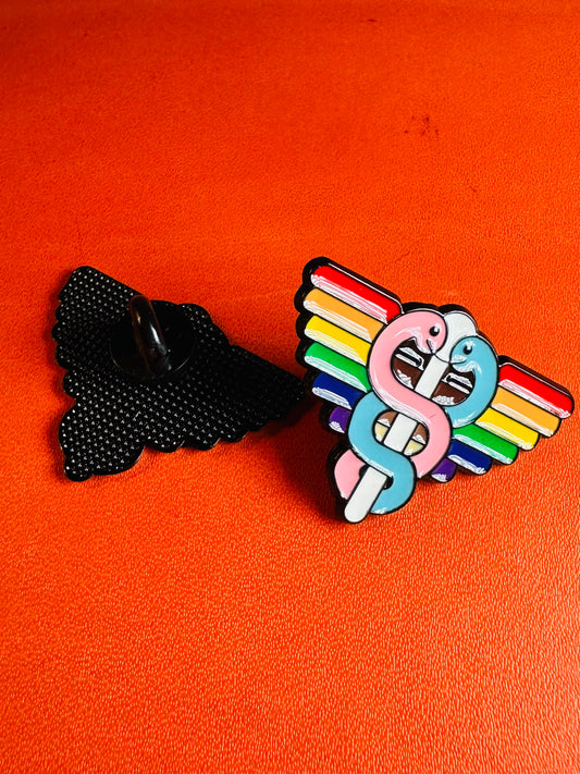 Medical Pride enamel pin