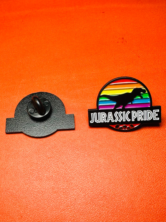 Jurassic Pride enamel pin